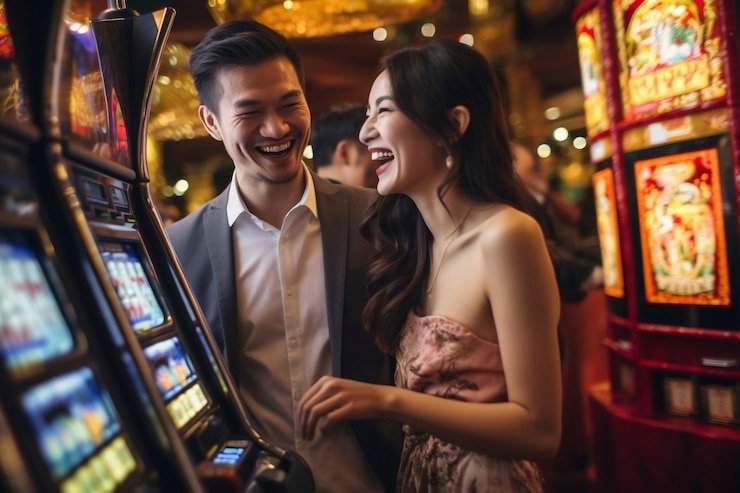 Tampilan layar bonus slot dengan simbol pencar Tampilan layar bonus slot dengan simbol pencar